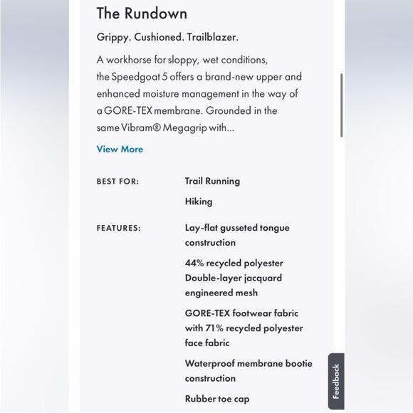 Hoka Speed goat trail running shoes black 9.5 NEW - Picture 2 of 13